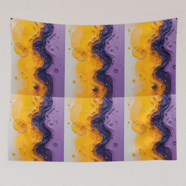Item preview, Music Violet Yellow Purple Art Color Shapes Canvas designed and sold by ART ATTACK ZONE.