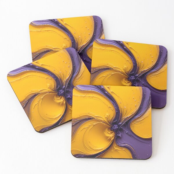 Item preview, Paint Violet Yellow Purple Abstract Color Shapes Canvas designed and sold by ART ATTACK ZONE.