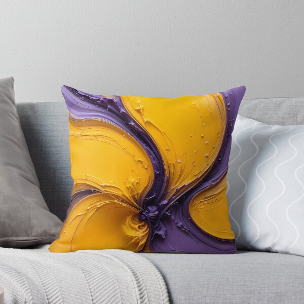 Item preview, Paint Violet Yellow Purple Abstract Color Shapes Canvas designed and sold by ART ATTACK ZONE.