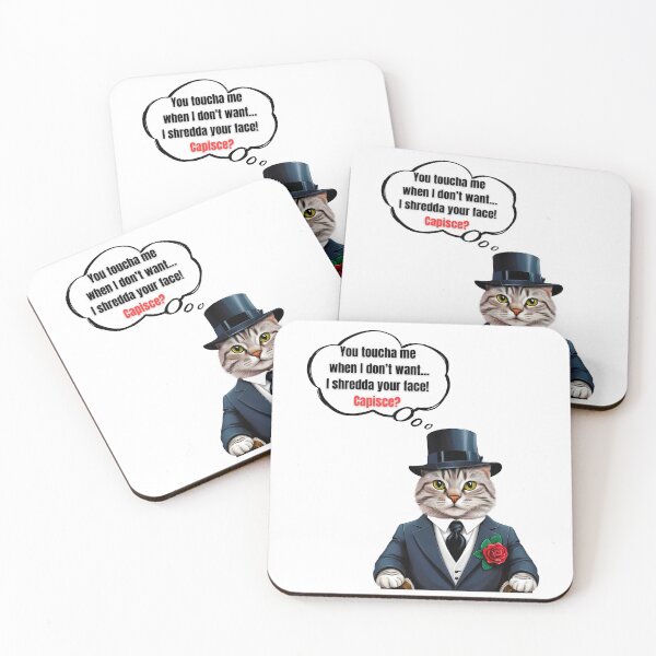 Item preview, Mafia Boss Silver Tabby Cat Funny Design for Cat Lovers designed and sold by Fredster1966.