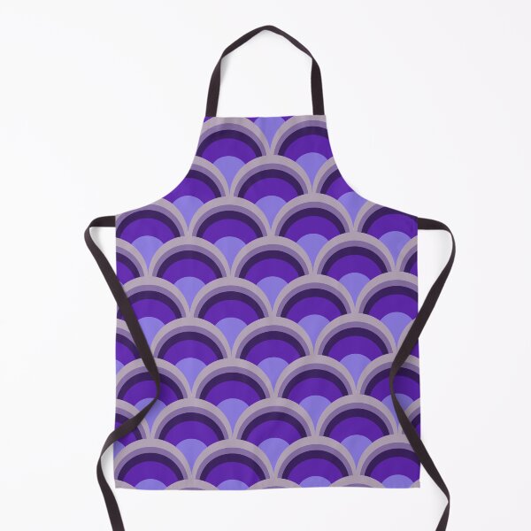 Item preview, Enchanting Purple Scallop Geometric Pattern: Retro Arches & Curves designed and sold by SvitlanaSolo.