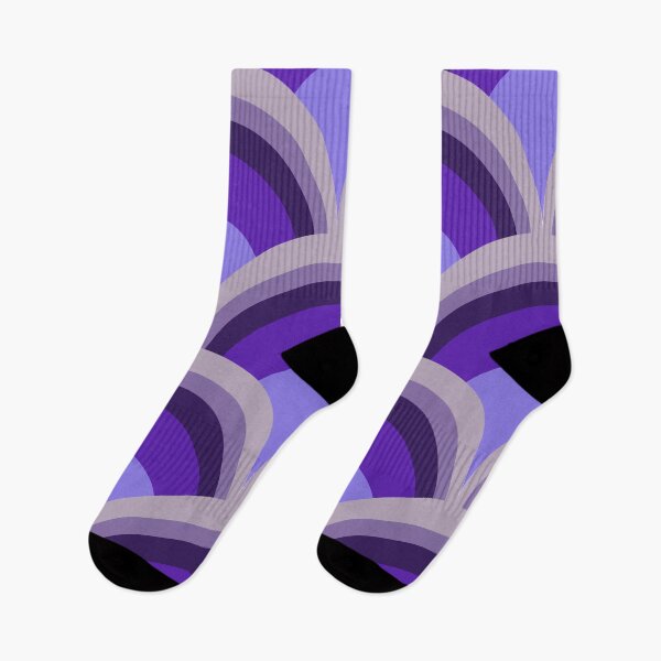 Item preview, Enchanting Purple Scallop Geometric Pattern: Retro Arches & Curves designed and sold by SvitlanaSolo.