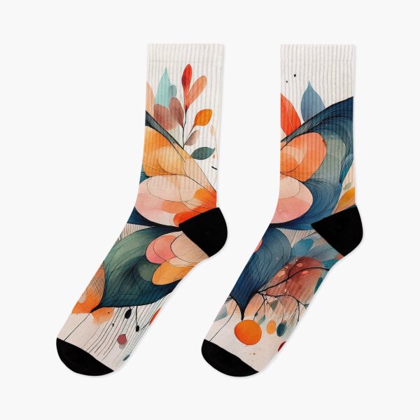 Item preview, Boho colourful wildflower botanical garden florals, butterfly, flowers and leaves, spring theme, brilliant colors designed and sold by navitalidesign.