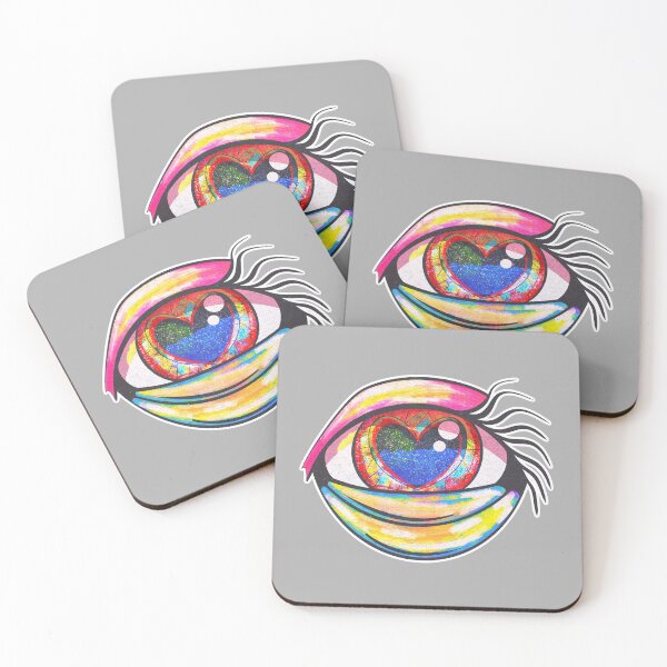 Item preview, rainbow eye art designed and sold by crestfallenmermaid.