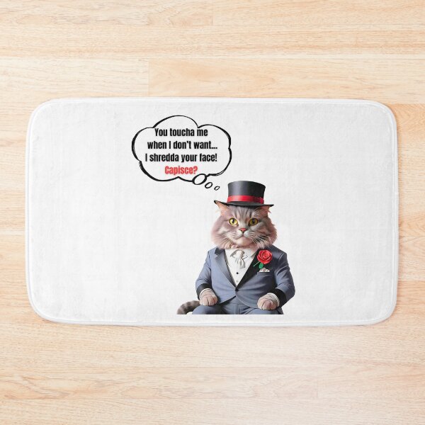 Item preview, Mafia Boss Domestic American Longhair Cat | Funny "Don't Touch Me" Cat Design designed and sold by Fredster1966.