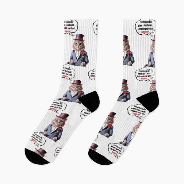 Item preview, Mafia Boss Domestic American Longhair Cat | Funny "Don't Touch Me" Cat Design designed and sold by Fredster1966.