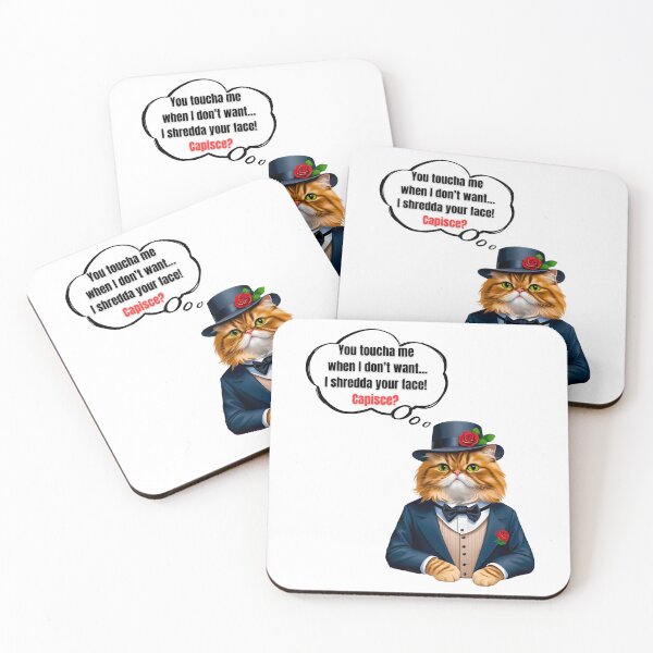 Item preview, Mafia Boss Persian Cat Funny Warning Design for Cat Lovers designed and sold by Fredster1966.