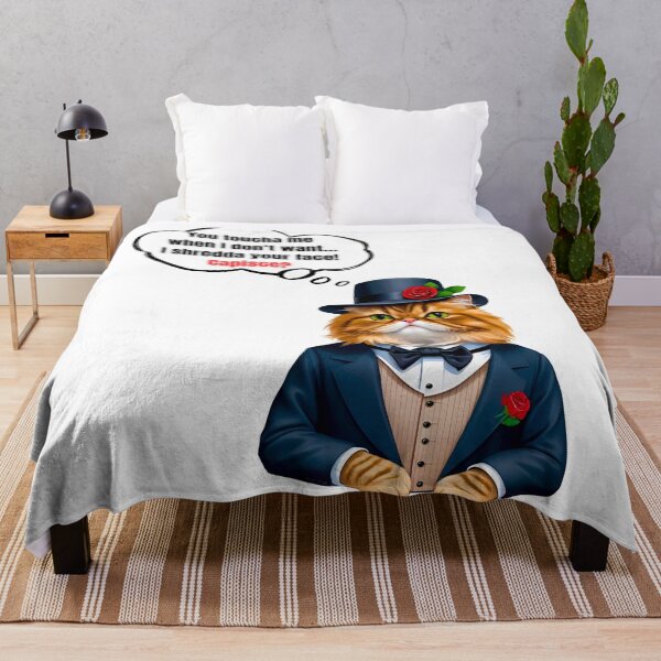 Item preview, Mafia Boss Persian Cat Funny Warning Design for Cat Lovers designed and sold by Fredster1966.