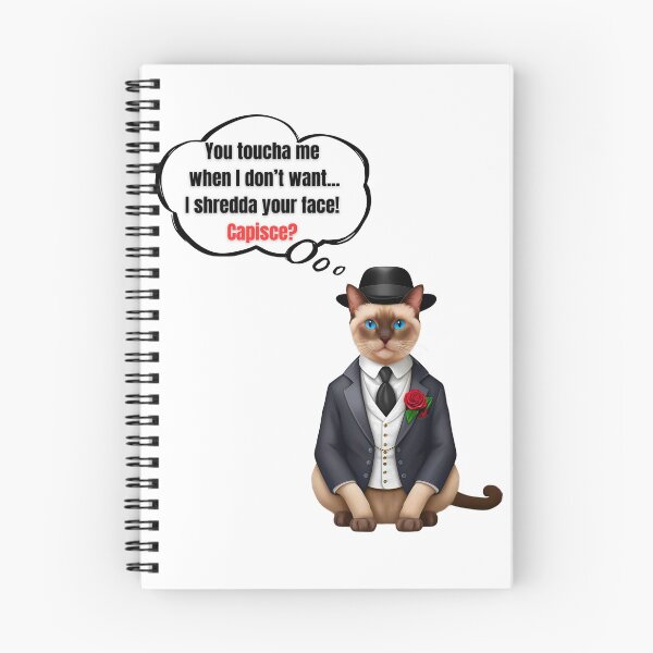 Item preview, Mafia Boss Siamese Cat Funny Warning Design for Cat Lovers designed and sold by Fredster1966.