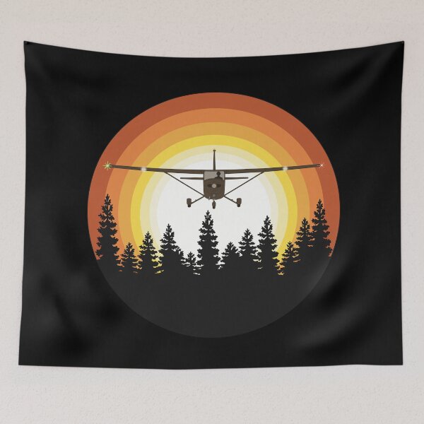 Item preview, Cessna 172 Flying At Sunrise Aviation Design  designed and sold by skye-studio.