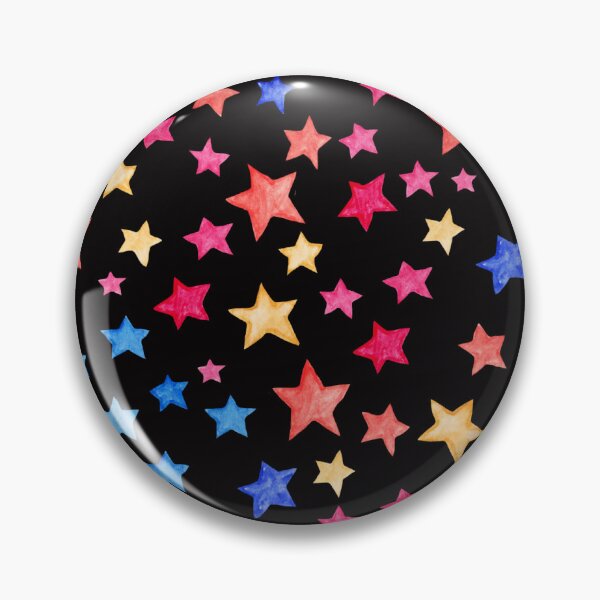 Item preview, Rainbow Stars on black designed and sold by jenuinedesigns.
