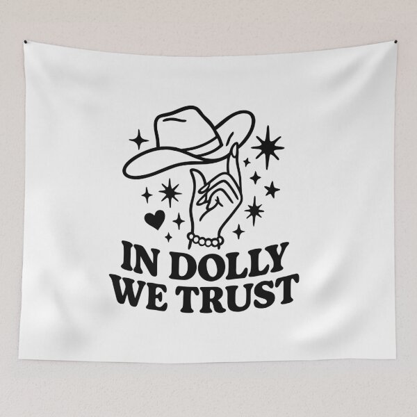 Item preview, Retro Cowgirl Hat Design – In Music We Trust designed and sold by Timegraf.