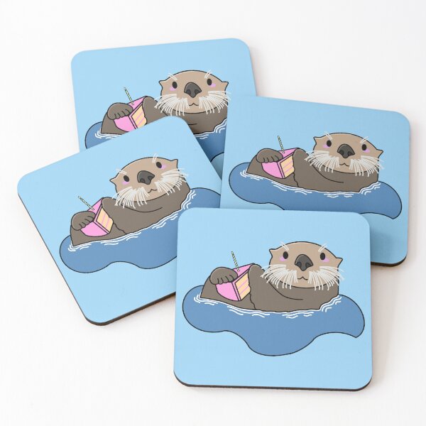Item preview, Grumpy Otter with Birthday Cake designed and sold by Acaruso167.