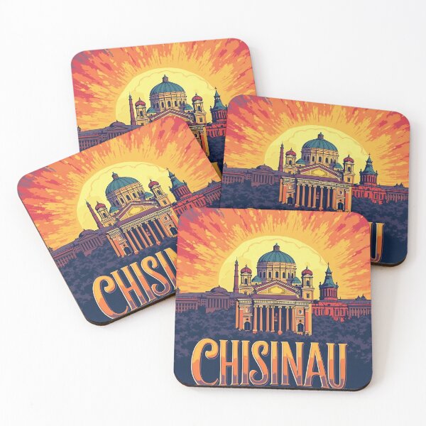 Item preview, Vibrant Chisinau Skyline | Retro Pop Art Cityscape | Moldova Travel Poster | Bold Urban Design | Colorful City Art designed and sold by PaintedPixels01.