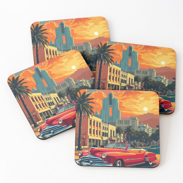 Item preview, Vibrant Cityscape Retro Pop Art | Bold Urban Poster | Retro Digital Art | City Skylines | Urban Pop Art Poster designed and sold by PaintedPixels01.