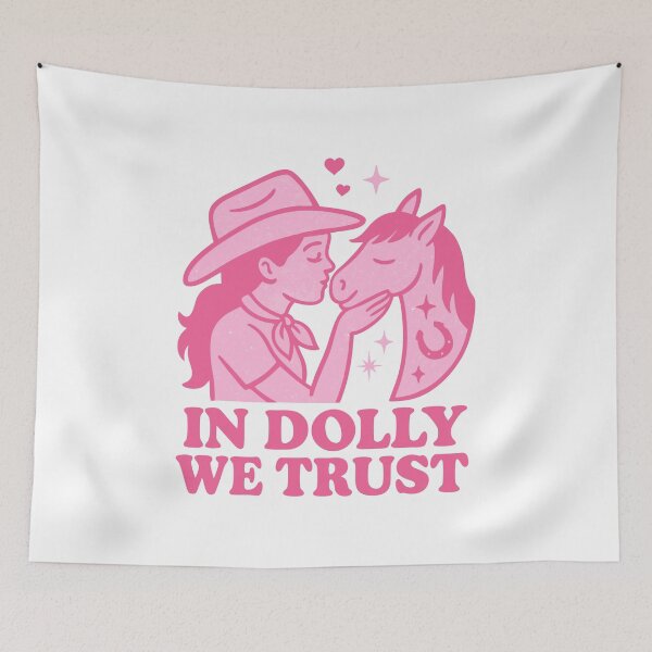 Item preview, Retro Cowgirl Hat Design – In Music We Trust designed and sold by Timegraf.