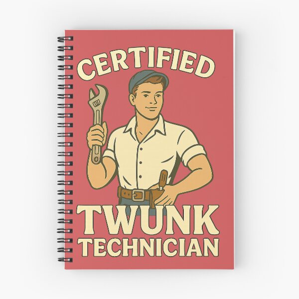 Item preview, Certified Twunk Technician – Retro Queer Repairman Vibes designed and sold by IntersectPhoto.