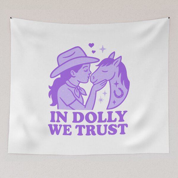 Item preview, Retro Cowgirl Hat Design – In Music We Trust designed and sold by Timegraf.