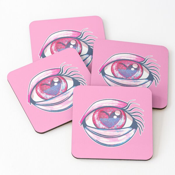 Item preview, pink eye art designed and sold by crestfallenmermaid.