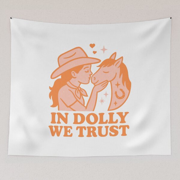 Item preview, Retro Cowgirl Hat Design – In Music We Trust designed and sold by Timegraf.
