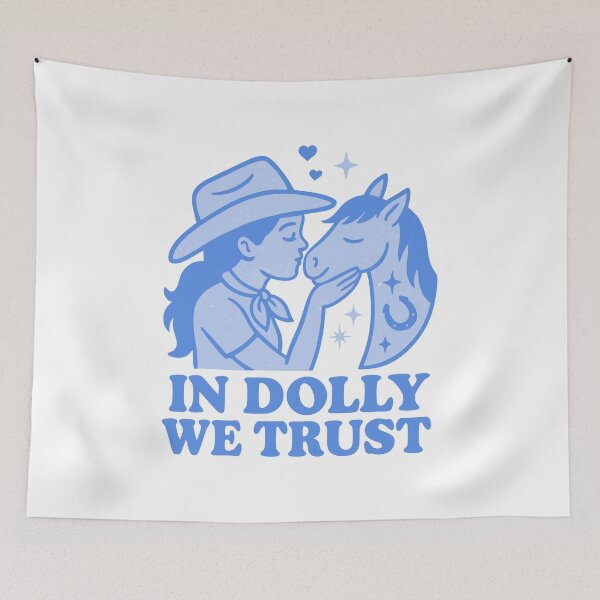 Item preview, Retro Cowgirl Hat Design – In Music We Trust designed and sold by Timegraf.