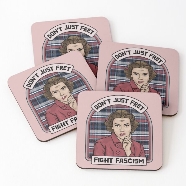 Item preview, Don't Just Fret, Fight Fascism designed and sold by Unhinged Heather.