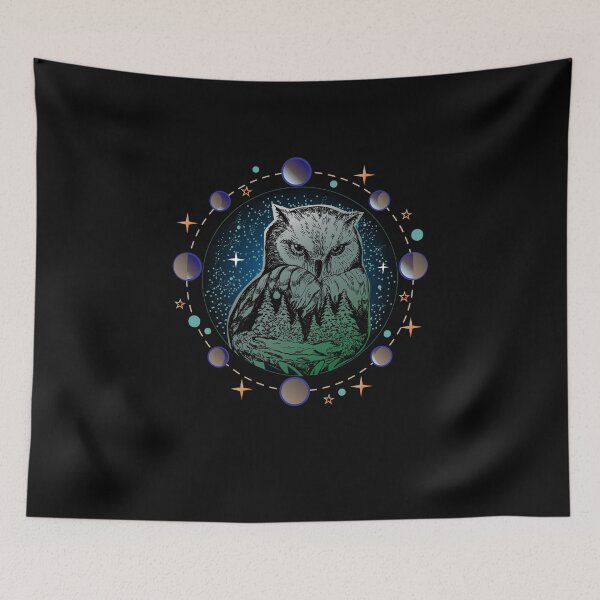 Item preview, Owl Under the Moon designed and sold by KingersDesigns.