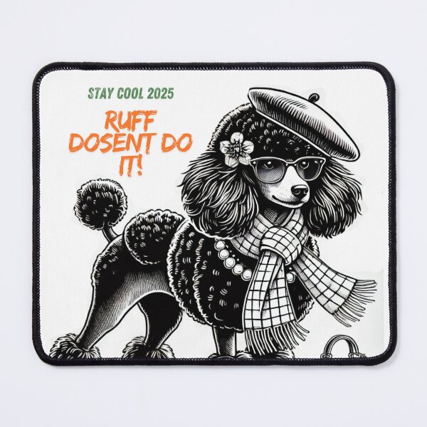 Item preview, "Stay Cool 2025 Ruff - Posh Fancy Poodle Art" designed and sold by TaniaJ2024.