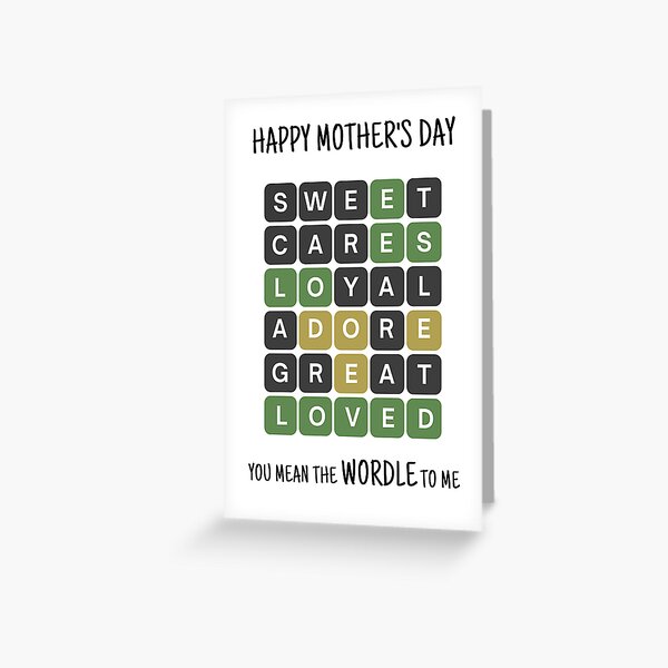 Vista previa del artículo con la obra «Feliz Día de la Madre, significas la palabra para mí», diseñado y vendido por Alberto Dominguez.