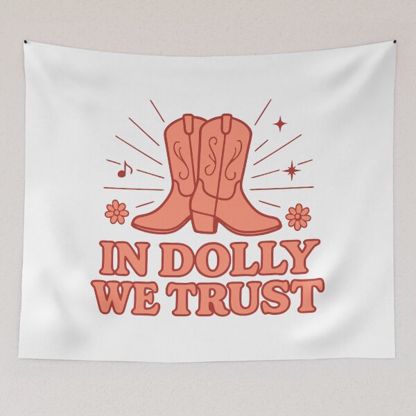 Item preview, Retro Cowgirl Hat Design – In Music We Trust designed and sold by Timegraf.