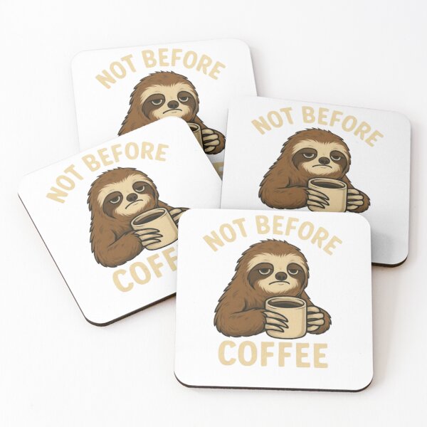 Item preview, Sloth Coffee Meme  designed and sold by Hoops and Movie Sticks.