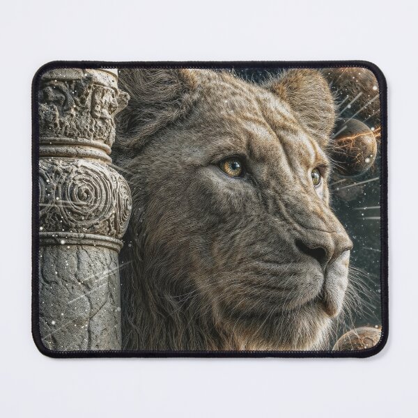 Aperçu de l'œuvre Sentinelle céleste : Le Lion du pilier ancestral 2 créée et vendue par JaN44Fotografia.