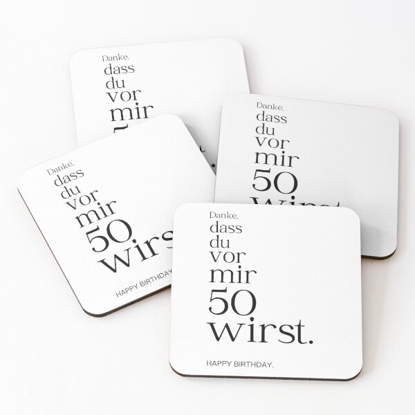Item preview, Danke, Dass Du Vor Mir 50 Wirst. HAPPY BIRTHDAY. designed and sold by Alberto Dominguez.