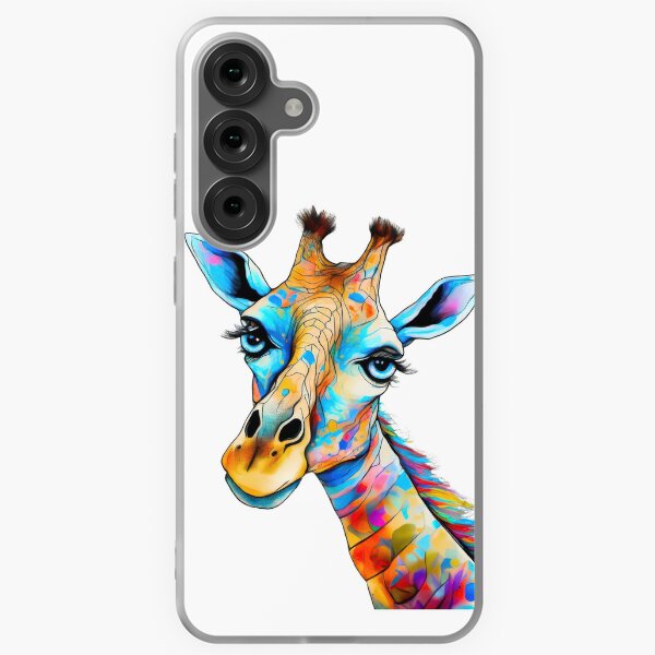 Item preview, Colorful, Abstract Giraffe Showing Her Artistic Side designed and sold by Visions of the Magpie.
