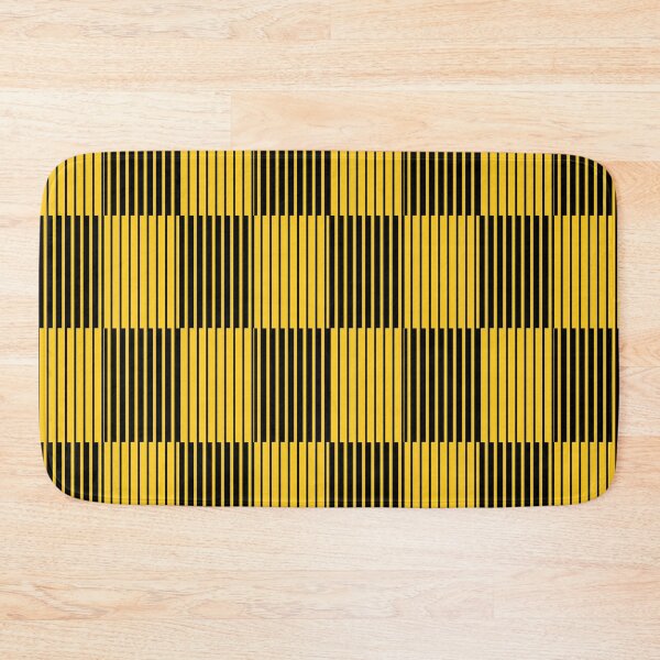 Item preview, Black and Yellow Striped  Checks Repeat designed and sold by Sharon Schwalbe.