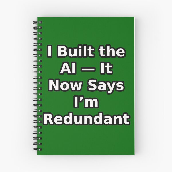 Item preview, I Built the AI – It now Says I’m Redundant | Tech Irony Meme designed and sold by PunArtistry.