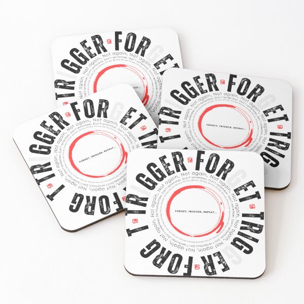 Item preview, Trigger • Forget – Emotional Trauma Typography Art | Silence Scream Series designed and sold by Silence Scream Studio.