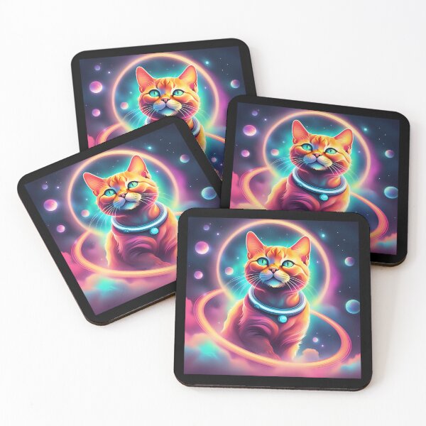 Item preview, Galactic Meow: The Cosmic Cat Overlord designed and sold by Mo & Ko Design.