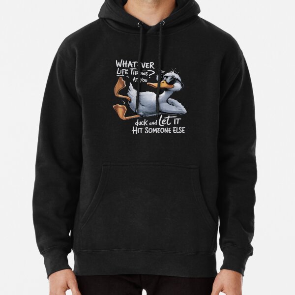 Item preview, Whatever Life Throws At You Duck Funny Sarcastic Pun T-Shirt designed and sold by deklnwart.