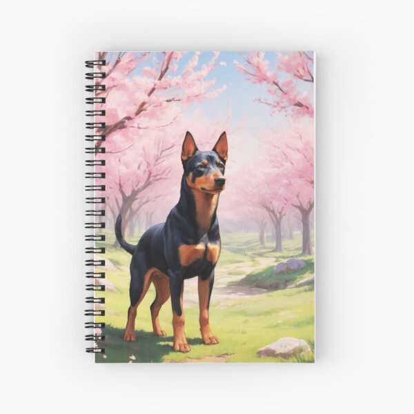 Item preview, Australian Kelpie Dog With Japanese Sakura Trees in Bloom designed and sold by ChaosReigns91.