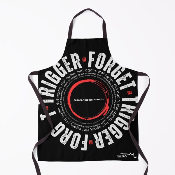 Item preview, Trigger • Forget – Emotional Trauma Typography Art | Silent Scream Series designed and sold by Silence Scream Studio.