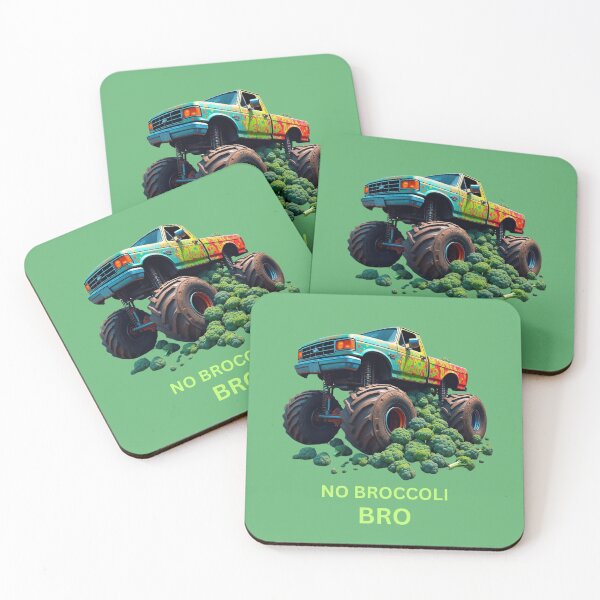 Item preview, No broccoli bro with monster truck designed and sold by seahorse crossing.