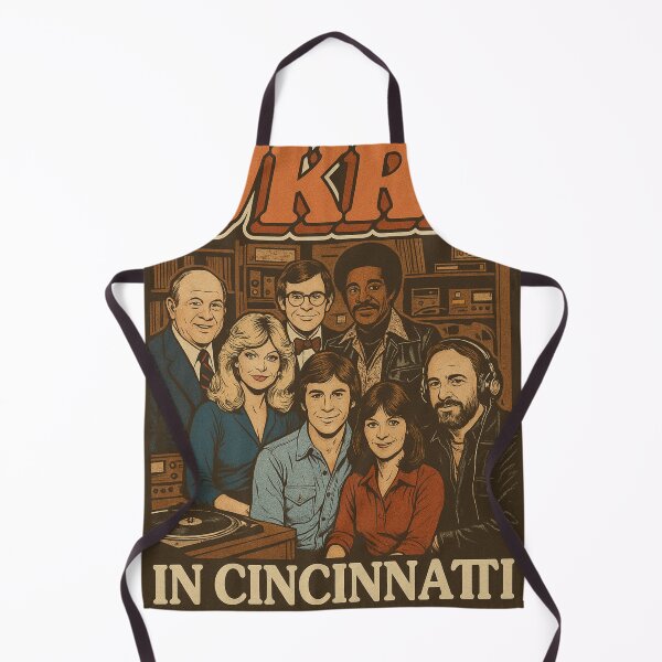 Aperçu de l'œuvre T-shirt avec logo vintage du casting de WKRP à Cincinnati créée et vendue par Every Knee.