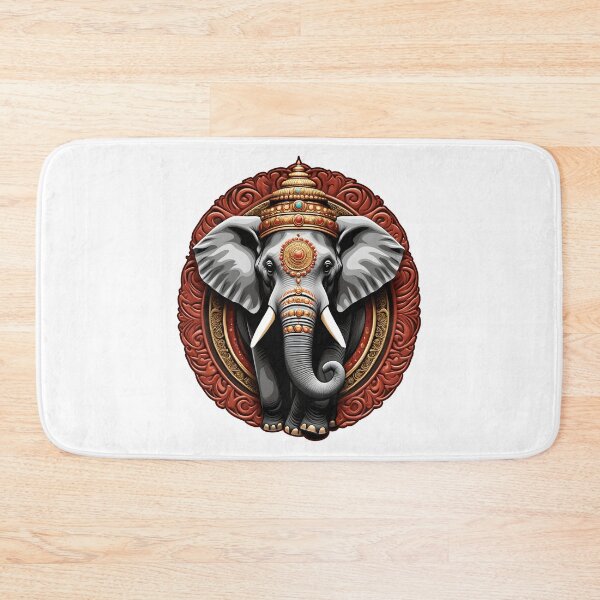 Item preview,  BEAUTIFUL HINDU ELEPHANT DESIGN (WHITE) designed and sold by Marlon Oseguera.
