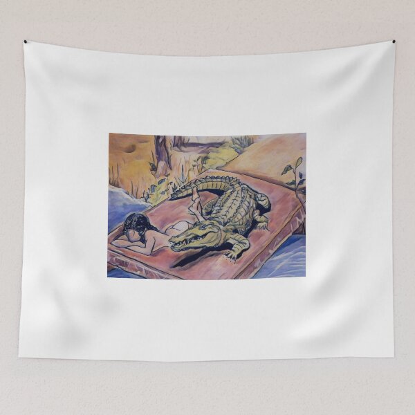 Item preview, My crocodile friend and myself, sunbathing designed and sold by V-rony.