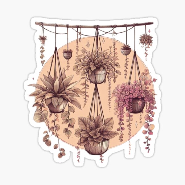 Item preview, Hanging Plants designed and sold by Caffeinated Penguin.