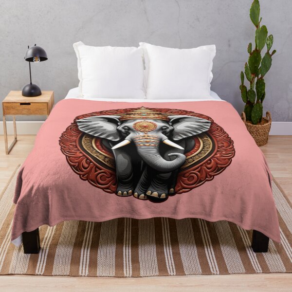 Item preview, BEAUTIFUL HINDU ELEPHANT DESIGN (#F7A4A0) designed and sold by Marlon Oseguera.