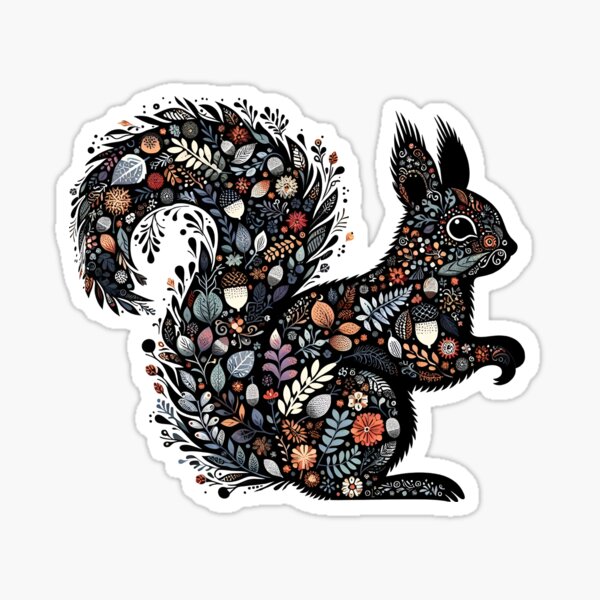 Item preview, Patterns in Wildlife - Squirrel Forest designed and sold by BreezyDawnDesigns.