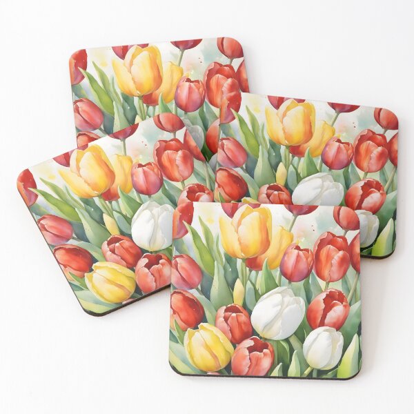 Item preview, Radiant Harmony: Red, White & Yellow Tulips designed and sold by HeartfulBloom.