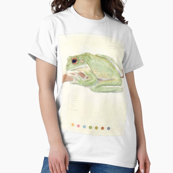 Item preview, 'litoria infrafrenata' - watercolour painting, animal art designed and sold by sarahkianaart.